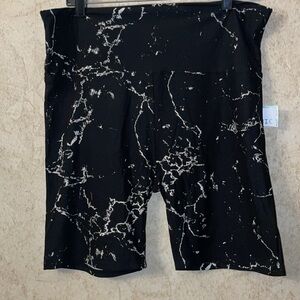 305.  Cosmic Beauty Marble Print Shorts(Waist 34”Length  20”Inseam 7”Rise 13”)